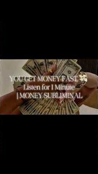 💴 MONEY TOMORROW — 1 MINUTE MONEY SUBLIMINAL | Attract Money & Opportunities FAST