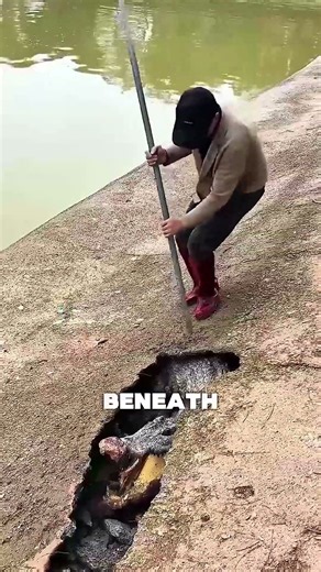 Why Crocodiles Get Trapped Under Concrete✅