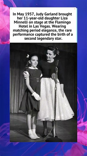 Judy Garland & Liza Minnelli Live (1957) 🎭 #JudyGarland #Shorts #1950s