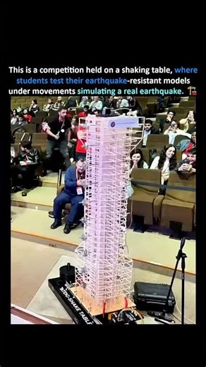 Will the building collapse or stand firm? 🛠️ Simulated Earthquake Test