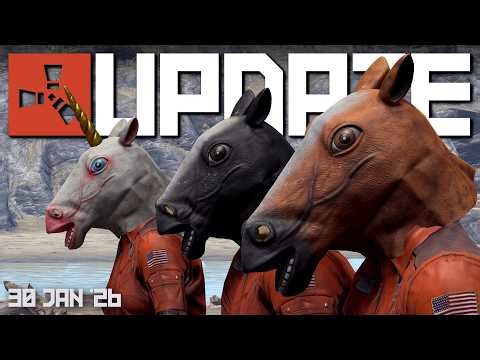 Double Diving tank, Horse masks, Paintball Turret | Rust Update 30th January 2026