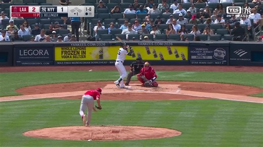 Cody Bellinger singles on a line drive to center fielder Bryce Teodosio. Cody Bellinger out at 2nd on the throw, center fielder Bryce Teodosio to second baseman Vaughn Grissom.