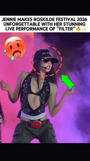 Jennie Performs "Filter" at Denmark's Roskilde Festival 2026!🤯🔥