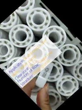 ZrO2 Ceramic Bearings Extreme Corrosion High Speed