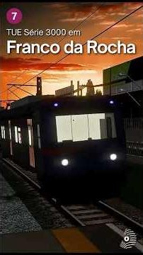OpenBVE: TUE SÉRIE 3000 em FRANCO DA ROCHA! Linha 7 Rubi #ohama #train #openbve