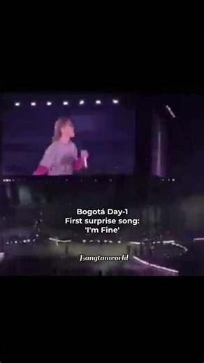 Bogotá Day-1 First surprise song: 'I'm Fine' ✨