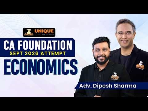 CA Foundation | Business Economics | Production Lec 1| Sept 26 | Adv. Dipesh Sharma
