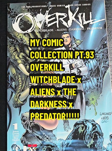 one of the best and craziest crossovers ever and it only lasted for 2 issues. We need more stuff like this!!! #alien #predator #witchblade #thedarkness #comicbooks