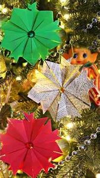 Origami Ornaments that double as Christmas cards!