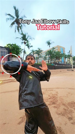 Tony Jaa Amazing elbow skills tutorial 🥋💥#tonyjaa #combat #kungfu #martialarts #muaythai #kravmaga
