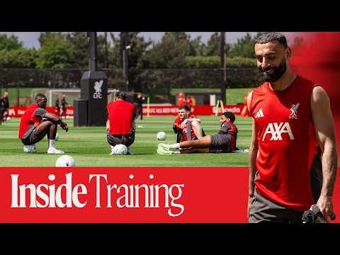 Inside Training: One final time at AXA for Mo Salah & Andy Robertson