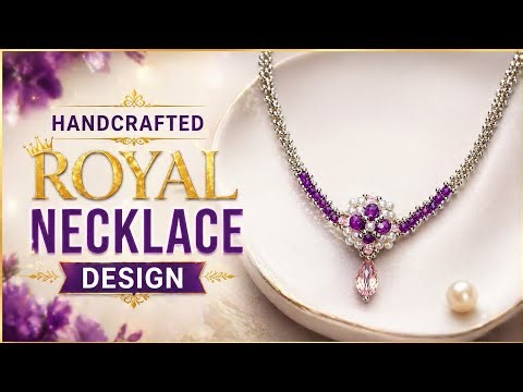 HandcraftedNecklace Design | Easy Beaded Jewelry Tutorial | DIY Elegant Necklace