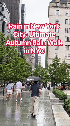 Rain in New York City: Ultimate Autumn Rain Walk in NYC 🍂💧