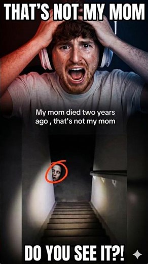 If That Isn't His Mom, Then What Is Down There?! 💀🪜 #scaryvideo #scary #caylus #infinite #reaction