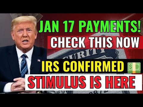🚨💰 IRS CONFIRMS Stimulus Payments Starting Jan 17! Who Gets Paid & How Much?