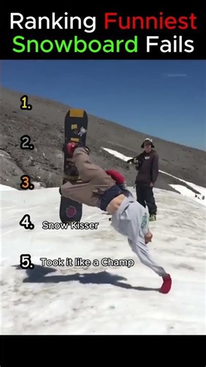 Ranking Funniest Snowboard Fails