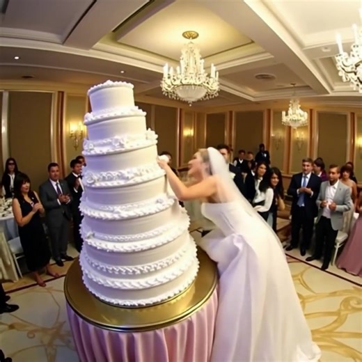 As I lifted the knife to cut the wedding cake, my sister hugged me tightly and whispered, “Push it over. Now.” I glanced at her, then at my smiling groom. Without thinking, I slammed the cake cart, sending the entire three-tier cake crashing to the floor as guests screamed. In the chaos, my sister grabbed my wrist and dragged me toward the side exit. “Run,” she hissed, her face pale. “You have no idea what he planned for you tonight.” The Grand Conservatory was a glass palace filled with thousan