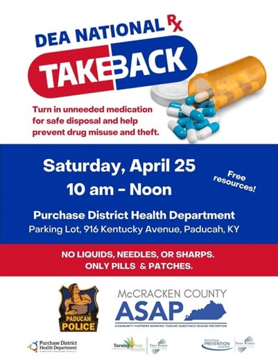 Paducah police to host prescription drug take-back event Saturday - KBSI FOX23 News Cape Girardeau News | Paducah News