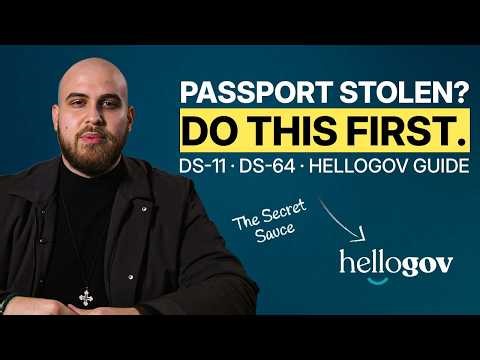 Passport Stolen? Here's Exactly What To Do Next (Step-by-Step Guide)