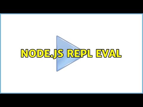 Node.js REPL eval