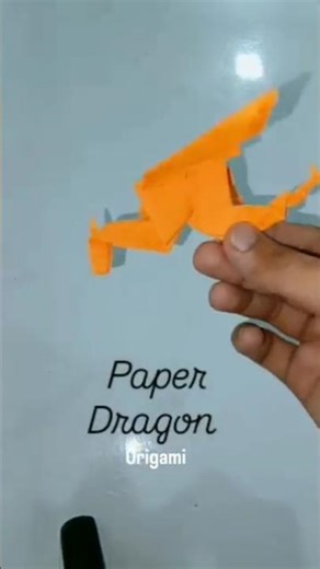 Paper Dragon 🐉 That Moves Like Magic!DIY Paper Dragon So Easy but Looks Real 20 Sec #shorts #art