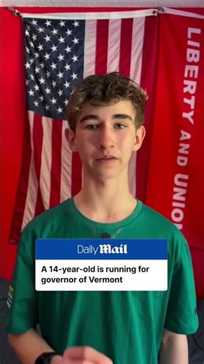 A 14-year-old is running for governor of Vermont