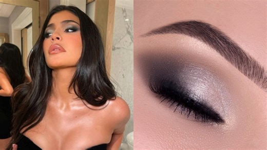 Kylie Jenner smokey eyes inspired makeup tutorial | Glam makeup