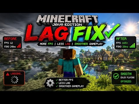 🔥 Minecraft Java Lag Fix! 🚀 100+ FPS & No Lag in 2026 (Easy Settings)