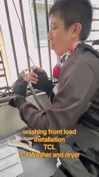 Washing Front loadInstall and demoTCL3-1 washer and dryer #installationservices #frontload