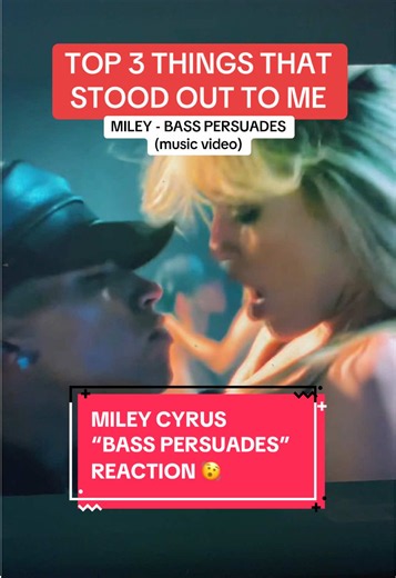 Have you watched Miley’s new music video yet?! 😍😮‍💨🔥 Thoughts? #Miley #Mileycyrus #basspersuades @Miley Cyrus