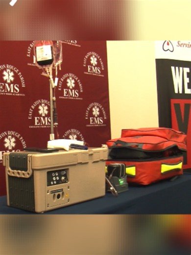 EBR EMS & St. George FD announce they will start carrying prehospital blood for ambulances for on-scene treatment