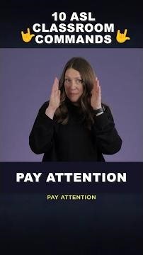 🤟 10 Classroom Signs in ASL