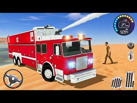 Real Fire Truck Driving Simulator 2025 - City Rescue | Android GamePlay (1080P 60FPS)
