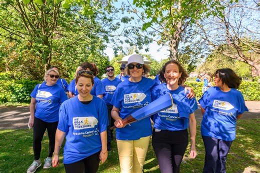 'It's a big and bold challenge': The Yorkshire baton relay touching the lives of people with cancer