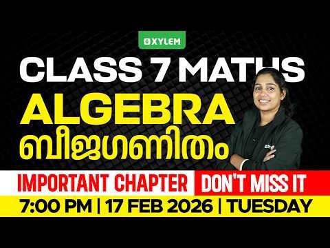 Class 7 Maths | ALGEBRA/ബീജഗണിതം : Important Chapter - Don't Miss It ! | Xylem Class 7
