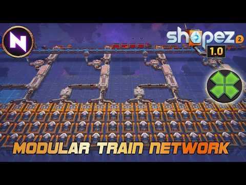 Using MODULAR BLUEPRINTS To Solve Anything for EMERALD 🟩 In Shapez 2 Launch 1.0 Manufacture Mode
