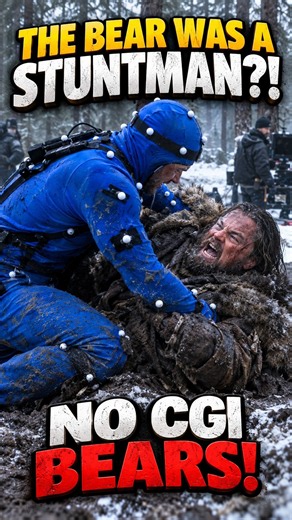 The Revenant's Bear Was a Man in a Blue Suit 🐻 #shorts