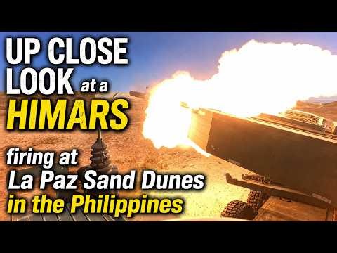 Up Close Look at a HIMARS firing at La Paz Sand Dunes, Philippines