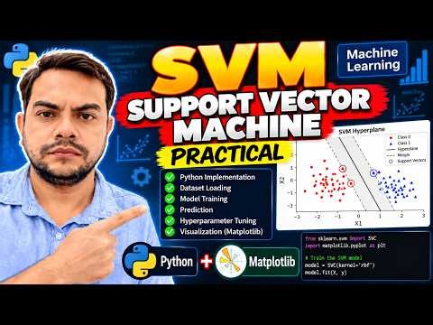 SVM Practical in Python | Support Vector Machine | Machine Learning | Step-by-Step Implementation
