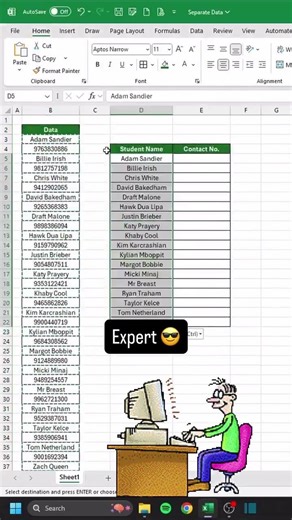 How to separate data in Excel ‼️