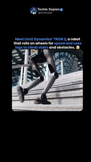 This Robot Rolls on Wheels and Walks Up Stairs 🤯