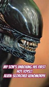 UNBOXING HYPERREAL HOT TOYS ALIEN SCORCHED XENOMORPH! #facehugger #xenomorph #aliensmovie #hottoys