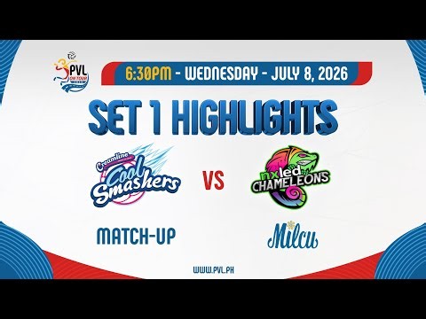 Creamline Cool Smashers vs. Nxled Chameleons - 1st Set Highlights