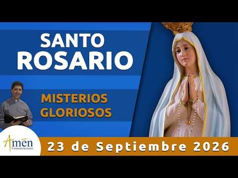 Santo Rosario Hoy Miércoles 23 Septiembre 2026 l Padre Carlos Yepes l Misterios  Gloriosos