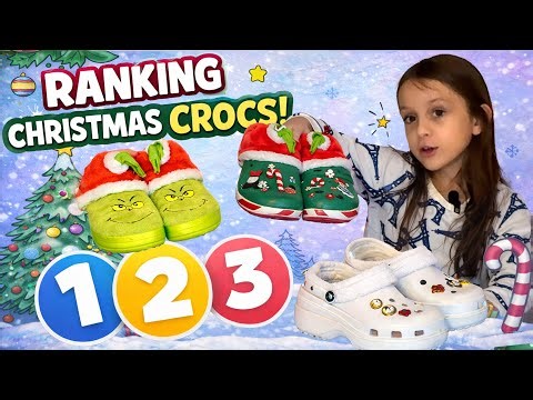 🎄 Christmas Crocs Collection Review 🎅 Disney, Grinch & Cozy Crocs Try-On!