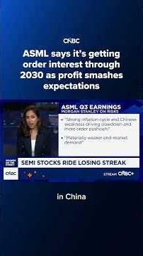 ASML says it's getting order interest through 2030 as profit smashes expectations