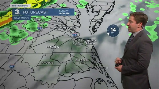 First warning forecast: Sharp temperature drop expected today