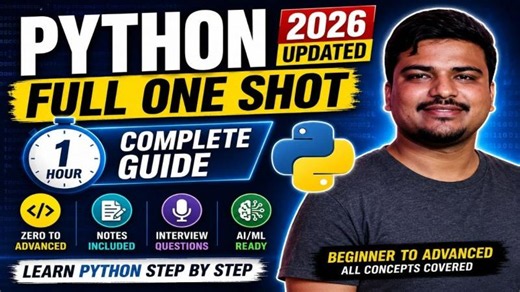 Python Full One Shot Tutorial 2026 | Tapas Sahoo posted on the topic | LinkedIn