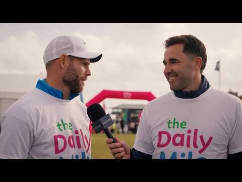 James Milner & Michael Vaughan Join The Daily Mile at St Andrews