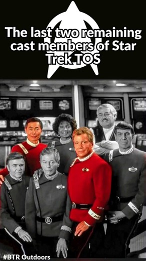 Last two surviving cast members of Star Trek TOS #williamshatner #georgetakei #startrek #rip #kirk